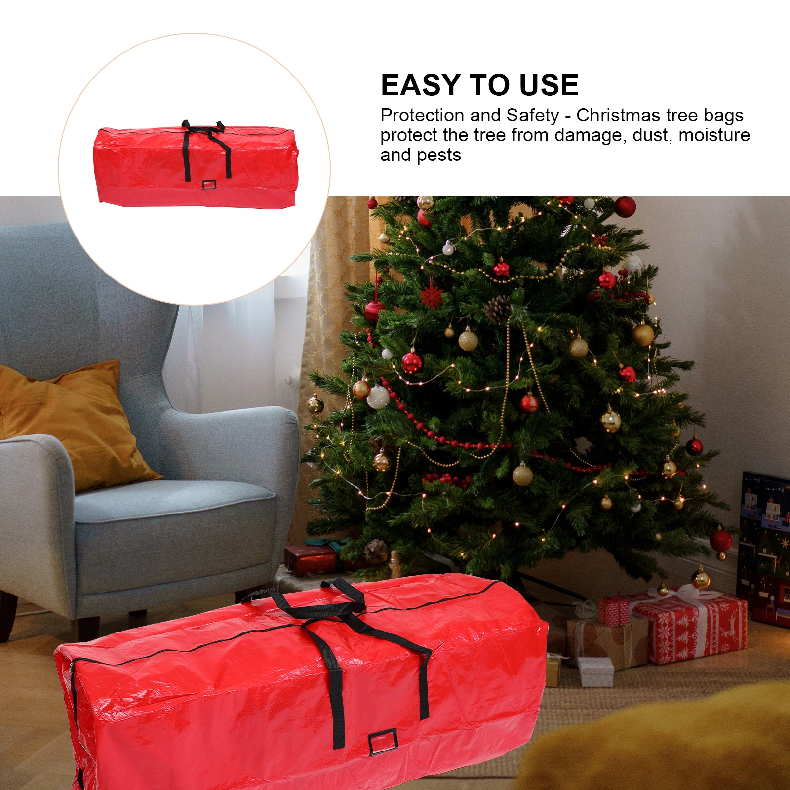1pc Christmas Storage Xmas Tree Bag Handle Super Large Capacity Zipper Storage Pouch Outdoor Tree Organizer Gift Bag
1pc Christmas Storage Xmas Tree Bag Handle Super Large Capacity Zipper Storage Pouch Outdoor Tree Organizer Gift Bag