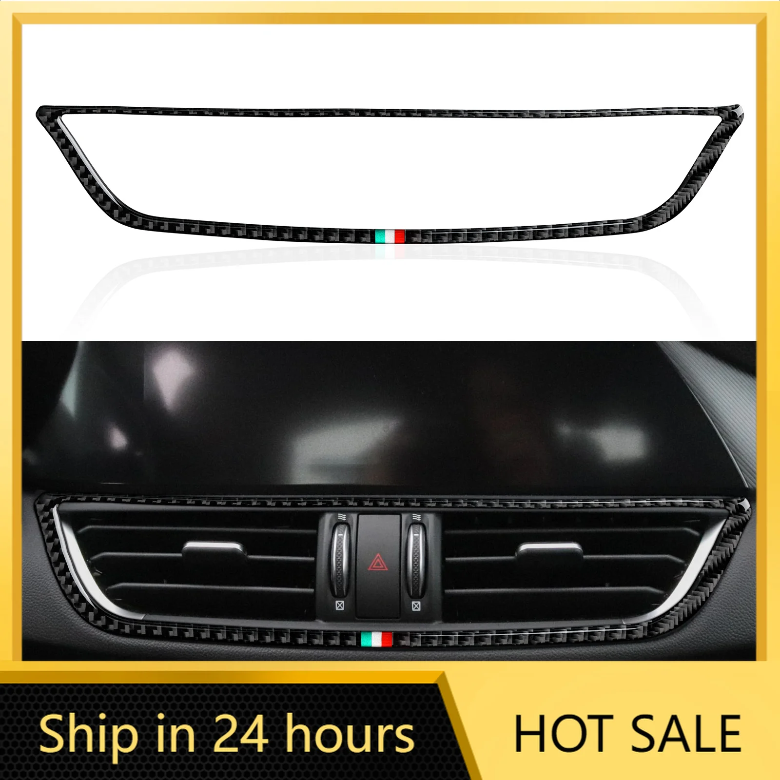 Car Stickers For Alfa Romeo Giulia 952 2016-2027 Car Center Console Air Conditioning Vents Panel, Carbon Fiber Interior Sticker
Car Stickers For Alfa Romeo Giulia 952 2016-2027 Car Center Console Air Conditioning Vents Panel, Carbon Fiber Interior Sticker