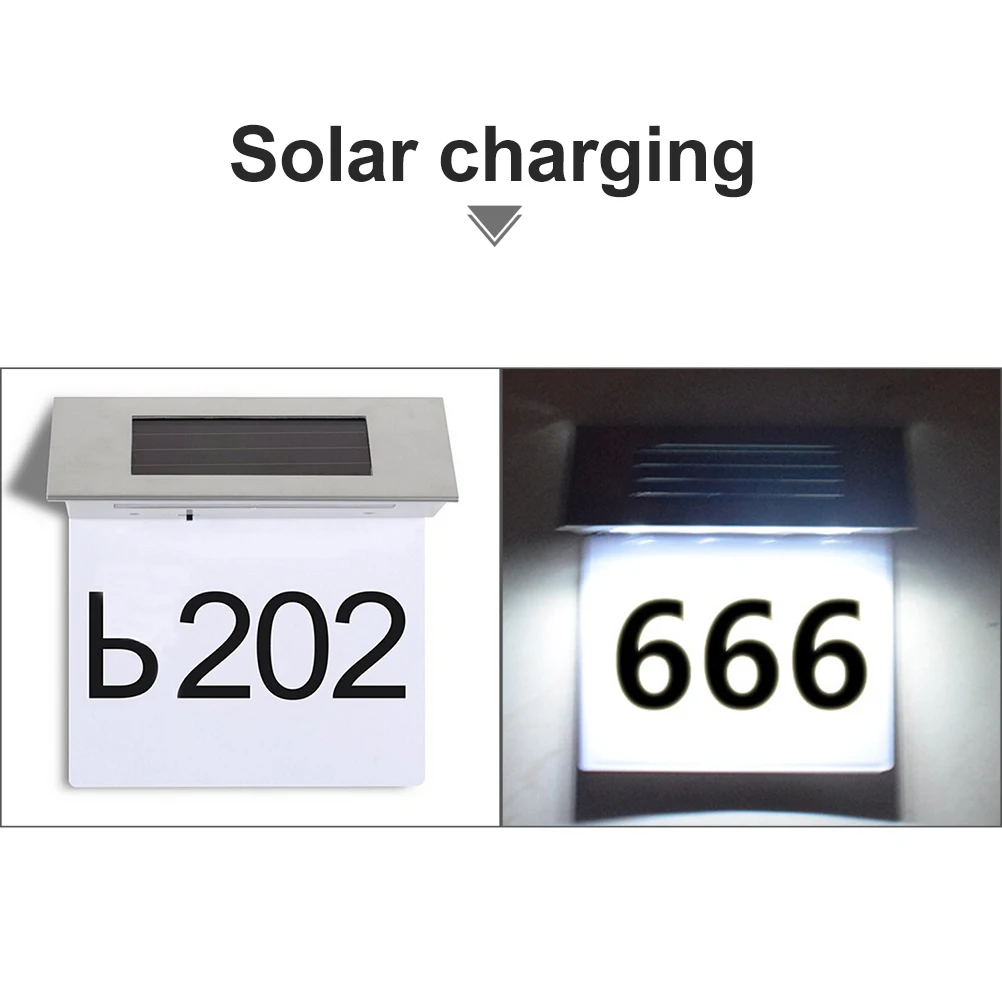 2pcs Solar House Number Light Stainless Steel Waterproof Outdoor Led Solar Light For Garden Street Door Number Energy Saving
2pcs Solar House Number Light Stainless Steel Waterproof Outdoor Led Solar Light For Garden Street Door Number Energy Saving