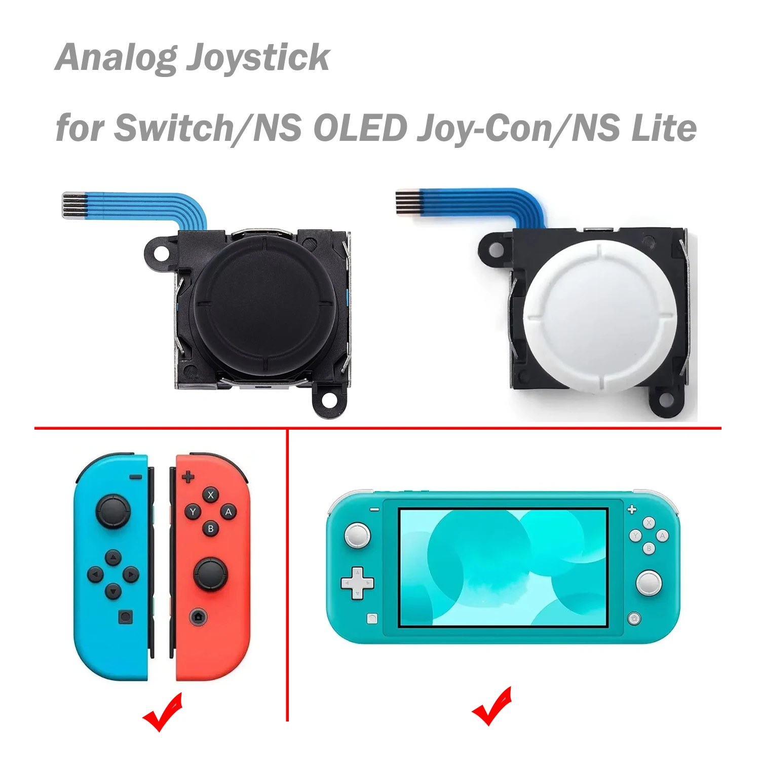 2/6/10pcs Analog Thumb Stick for Nintend Switch/NS OLED Joy-Con Controller for NS Lite Replacement 3D Analog Joystick Thumbstick 
2/6/10pcs Analog Thumb Stick for Nintend Switch/NS OLED Joy-Con Controller for NS Lite Replacement 3D Analog Joystick Thumbstick