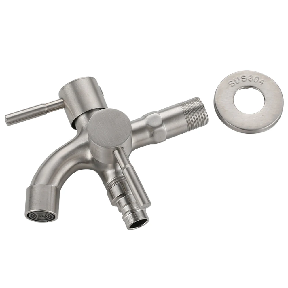 Stainless Steel Double Spout Tap 1/2 Inch 1 in 2 Multifunctional Tap for Home Laundry Sink Garden Washing Machine
Stainless Steel Double Spout Tap 1/2 Inch 1 in 2 Multifunctional Tap for Home Laundry Sink Garden Washing Machine