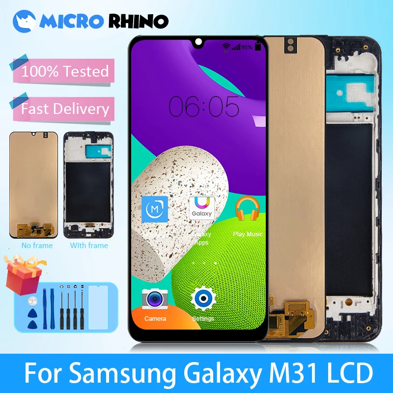 OLED INCELL Display for Samsung Galaxy M31 LCD M315F M315FDS M315FDSN Touch Screen Digitizer Assembly Replacement with Gift
OLED INCELL Display for Samsung Galaxy M31 LCD M315F M315FDS M315FDSN Touch Screen Digitizer Assembly Replacement with Gift