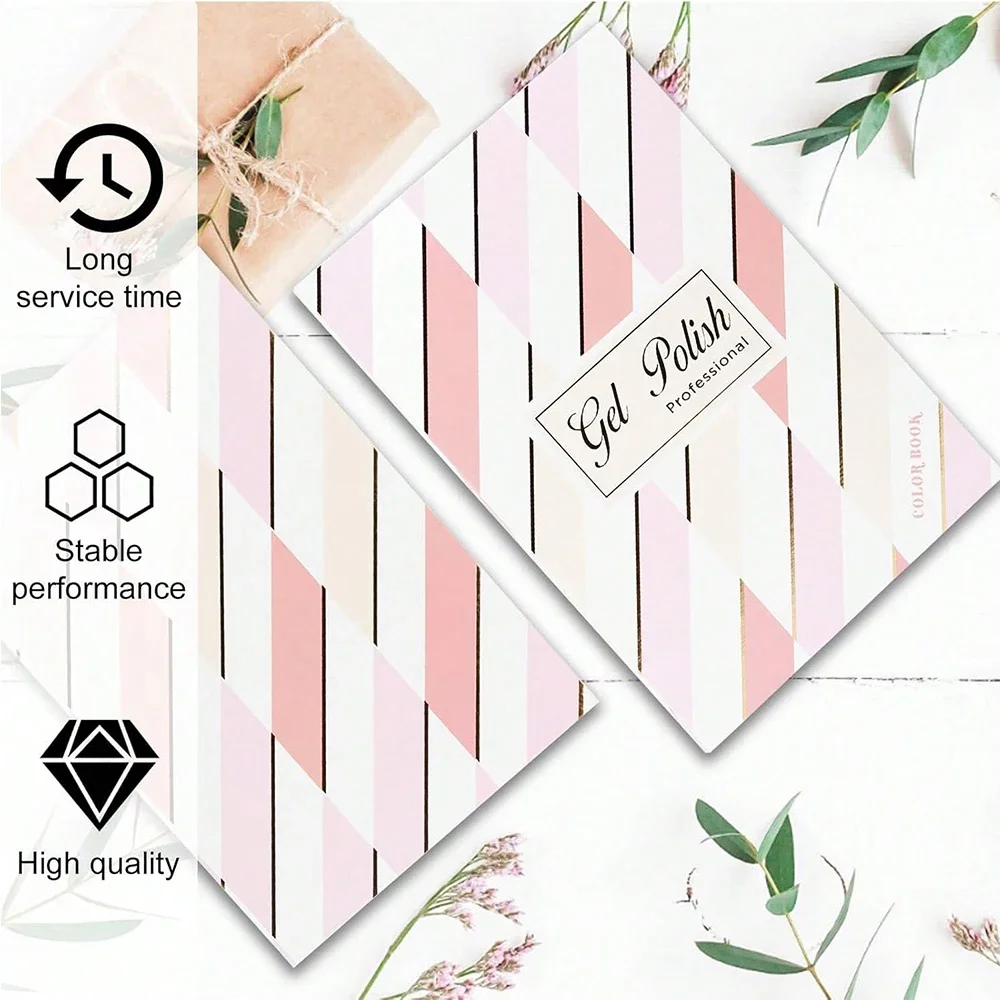 160-color nail polish gel color card book display book, paper inlaid pattern book, a professional nail color chart display book
160-color nail polish gel color card book display book, paper inlaid pattern book, a professional nail color chart display book