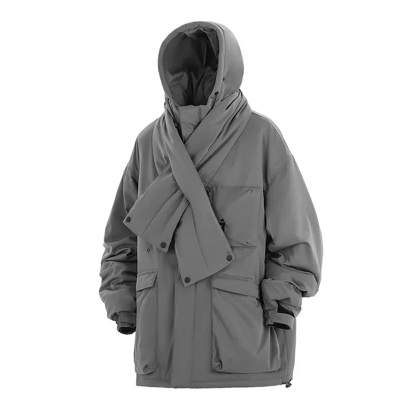ARENS Winter Men Multi Pocket Tactical Function Jackets Coats Warm Thick Hooded Parka Techwear Neck Collar Hooded Cotton Jacket
ARENS Winter Men Multi Pocket Tactical Function Jackets Coats Warm Thick Hooded Parka Techwear Neck Collar Hooded Cotton Jacket