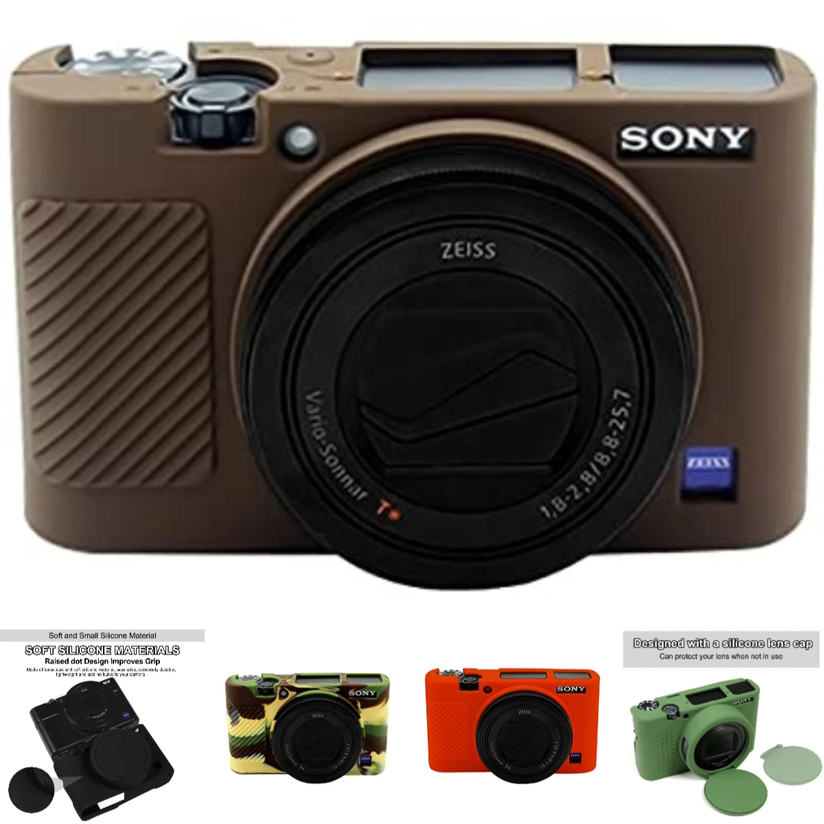 For Sony RX100M7 RX100 Mark VII Silicone Case Digital Camera, Lightweight Protective Skin for Vloggers on the Go
For Sony RX100M7 RX100 Mark VII Silicone Case Digital Camera, Lightweight Protective Skin for Vloggers on the Go