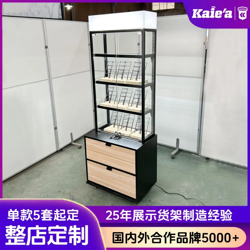 Custom.-Border Glasses Display Cabinet High Cabinet Wooden Paint Glasses Shop Showcase Multi-Layer Glass
Custom.-Border Glasses Display Cabinet High Cabinet Wooden Paint Glasses Shop Showcase Multi-Layer Glass