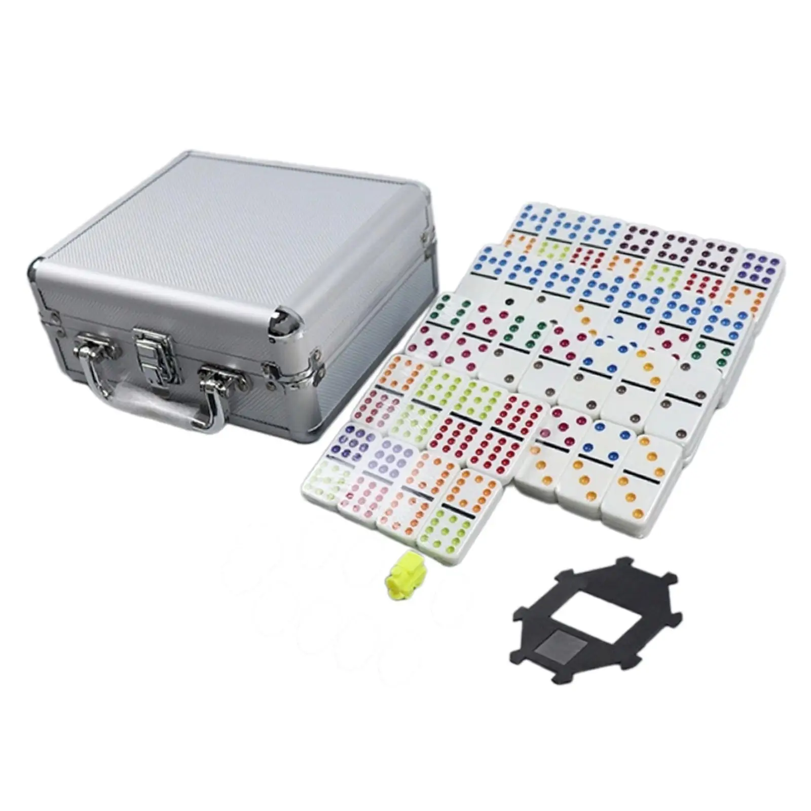 Dominoes Set 91 Tiles Colorful Game Board Puzzle Thinking Games with Aluminum Storage Case for Kids Adults
Dominoes Set 91 Tiles Colorful Game Board Puzzle Thinking Games with Aluminum Storage Case for Kids Adults