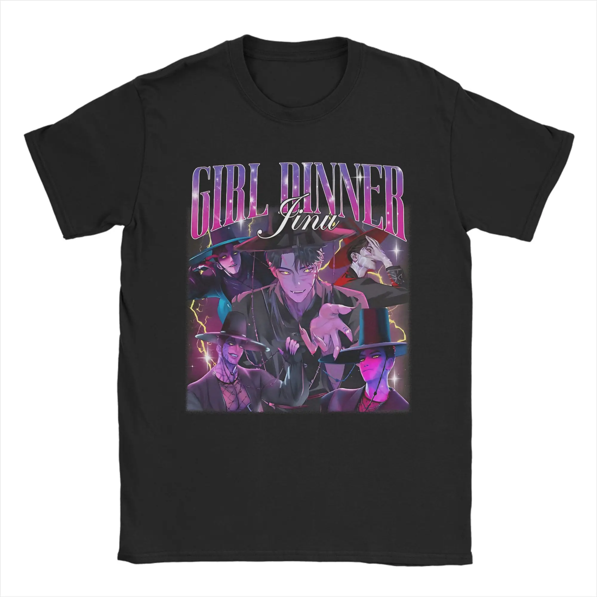 Девушка Ужин JINU Saja Boys Vampire Kpop Demon Hunters Футболки Одежда из 100% хлопка Повседневная футболка с короткими рукавами и круглым вырезом
Девушка Ужин JINU Saja Boys Vampire Kpop Demon Hunters Футболки Одежда из 100% хлопка Повседневная футболка с короткими рукавами и круглым вырезом