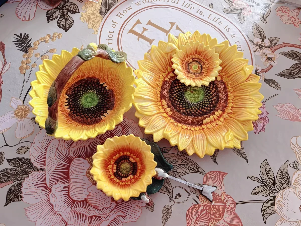 3d Creative Sunflower Basket Living Room Dining Room Storage Basket Afternoon Tea Dried Fruit Bread Snack Tray Creative Gifts
3d Creative Sunflower Basket Living Room Dining Room Storage Basket Afternoon Tea Dried Fruit Bread Snack Tray Creative Gifts