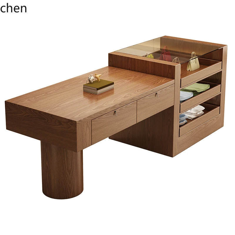 CP retro water platform Internet celebrity women's clothing store jewelry display high-end solid wood negotiation table
CP retro water platform Internet celebrity women's clothing store jewelry display high-end solid wood negotiation table