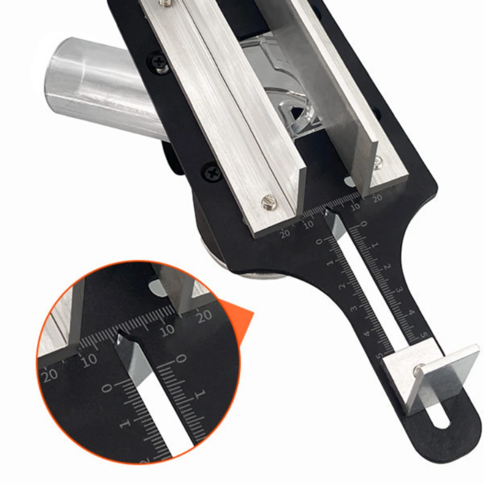 Dust Collection Router Jig Transparent Body Slotting Router Jig Woodworking Tool Knurled Knobs Adjustable
Dust Collection Router Jig Transparent Body Slotting Router Jig Woodworking Tool Knurled Knobs Adjustable