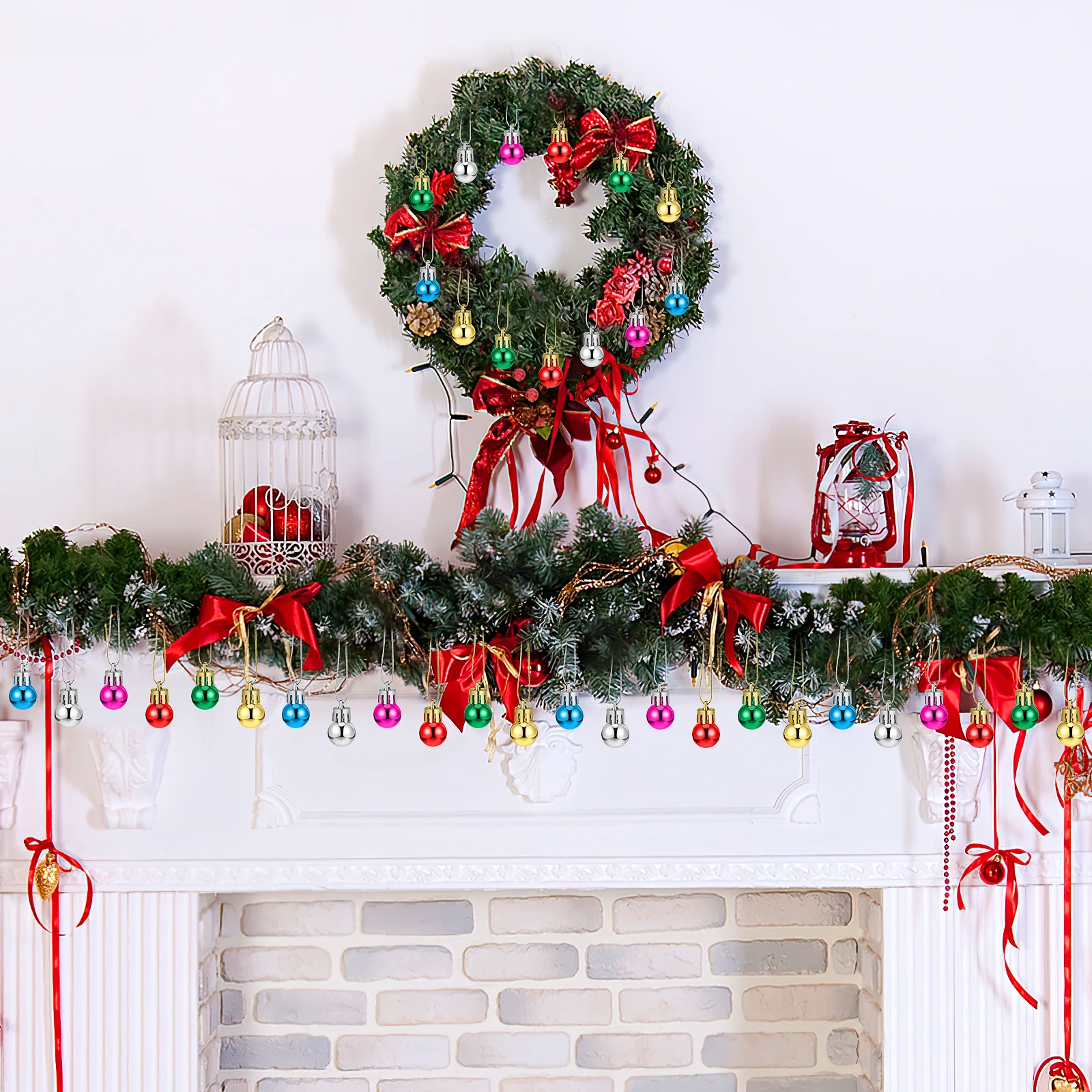 24pcs 2Cm Pendant Miniature Ball Decor Xmas Tree Ornaments Home Store Party Decoration Plastic Light Easy Mixed Color For Gift 
24pcs 2Cm Pendant Miniature Ball Decor Xmas Tree Ornaments Home Store Party Decoration Plastic Light Easy Mixed Color For Gift