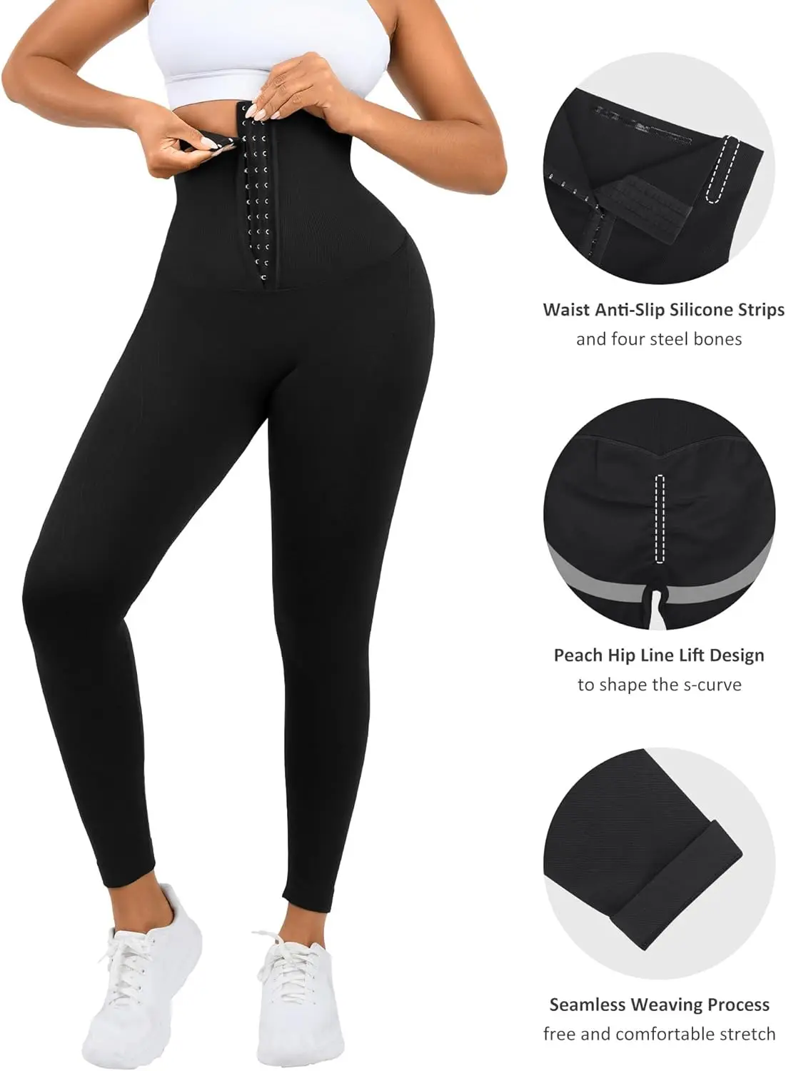 Women's High Waist Zipper Yoga Leggings Compression Fit Sculpting Butt Lift Tummy Control Stretchy Sports Pants for Gym Fitness
Women's High Waist Zipper Yoga Leggings Compression Fit Sculpting Butt Lift Tummy Control Stretchy Sports Pants for Gym Fitness