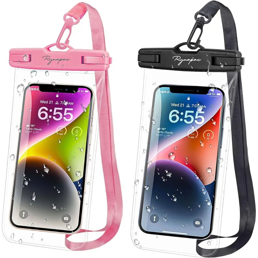 Waterproof Pouch - 8.5, 2 Pack Cases for Phones, Waterproof Bag with Lanyard for Beach and Travel Essentials
Waterproof Pouch - 8.5, 2 Pack Cases for Phones, Waterproof Bag with Lanyard for Beach and Travel Essentials