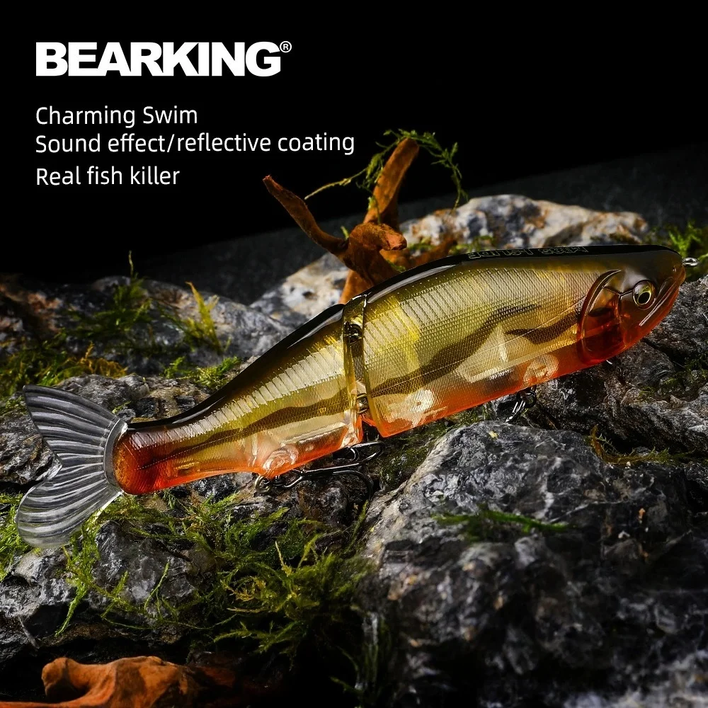 BEARKING Top Fishing Lure 185mm 65g Jointed minnow Wobblers ABS Body with Soft Tail SwimBaits soft lure for pike and bass
BEARKING Top Fishing Lure 185mm 65g Jointed minnow Wobblers ABS Body with Soft Tail SwimBaits soft lure for pike and bass