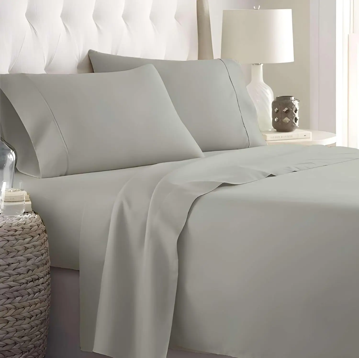 Rv Three Quarter Sheet Set 48X75, Cotton 4 Piece Bed Sheets For Rv 3/4 Mattress, Soft & Breathable, Deep Pocket Sheets Fit Up
Rv Three Quarter Sheet Set 48X75, Cotton 4 Piece Bed Sheets For Rv 3/4 Mattress, Soft & Breathable, Deep Pocket Sheets Fit Up
