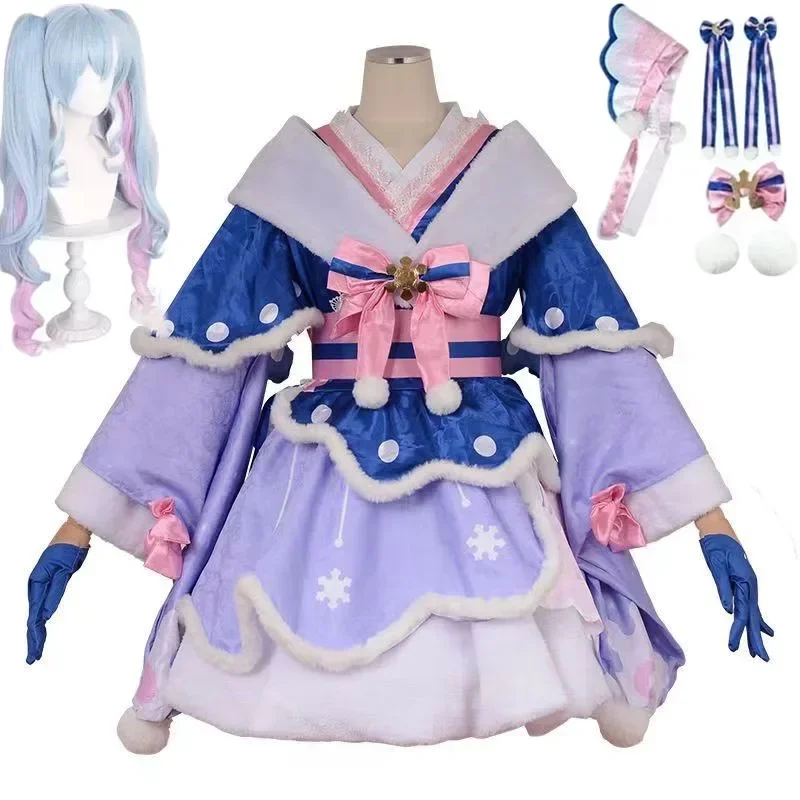 2023 Snow Miku cosplay costume wigs Lolita cute dress hat headwear wig anime Miku Christmas winter snow outfits mikuu dress
2023 Snow Miku cosplay costume wigs Lolita cute dress hat headwear wig anime Miku Christmas winter snow outfits mikuu dress
