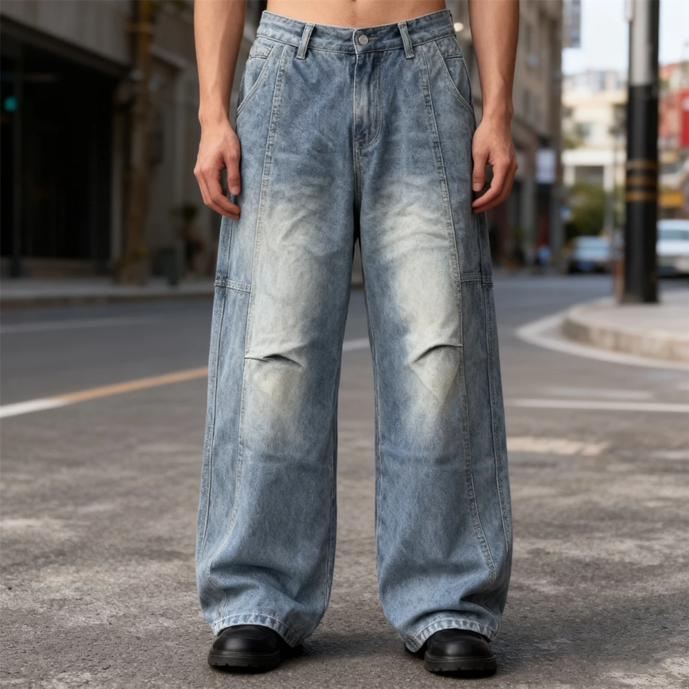 KUCLUT American Style Vintage Streetwear Straight Pants Loose Oversize Zipper Trousers Jeans For Men Woman
KUCLUT American Style Vintage Streetwear Straight Pants Loose Oversize Zipper Trousers Jeans For Men Woman