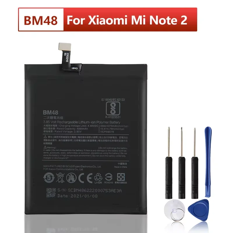 2024 Years BM48 Replacement Battery For XiaoMi Mi Note 2 Note2 Phone Batteries 4070mAh
2024 Years BM48 Replacement Battery For XiaoMi Mi Note 2 Note2 Phone Batteries 4070mAh