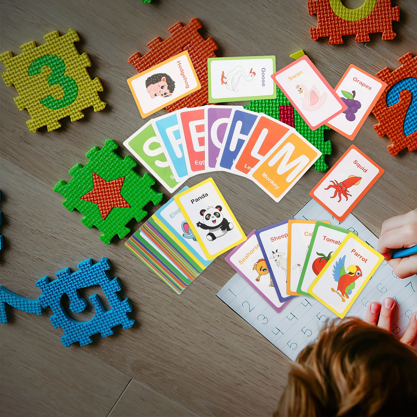 Alphabet Cards Kids Early Learning Flashcards Bright Colors Safe Rounded Corners Toddler Educational Toys Preschool Puzzle Games
Alphabet Cards Kids Early Learning Flashcards Bright Colors Safe Rounded Corners Toddler Educational Toys Preschool Puzzle Games