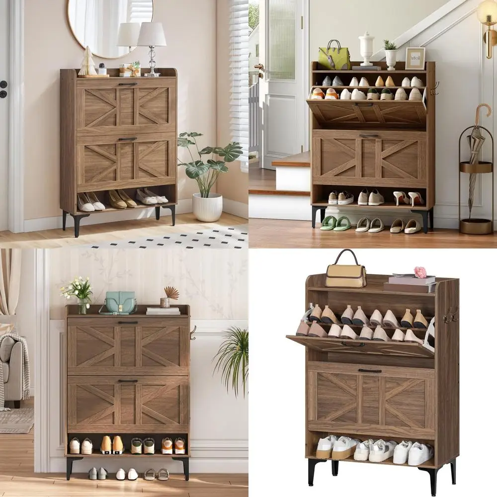 Шкаф для обуви из орехового дерева с двумя ящиками и открытыми полками, органайзер для обуви в прихожей SHWA9401
Шкаф для обуви из орехового дерева с двумя ящиками и открытыми полками, органайзер для обуви в прихожей SHWA9401
