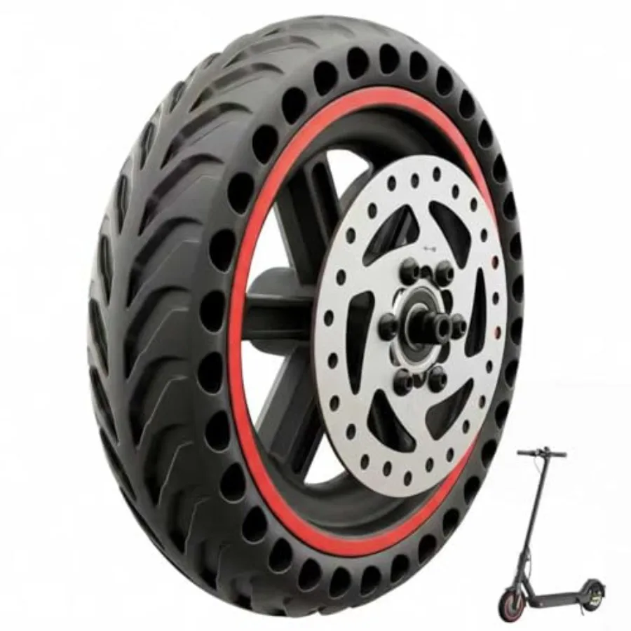 8.5'' Electric Scooter Rear Wheel Replacement Kit - Solid Honeycomb Tire with Aluminum Hub and 120mm Brake Disc Pre-Assembled C
8.5'' Electric Scooter Rear Wheel Replacement Kit - Solid Honeycomb Tire with Aluminum Hub and 120mm Brake Disc Pre-Assembled C