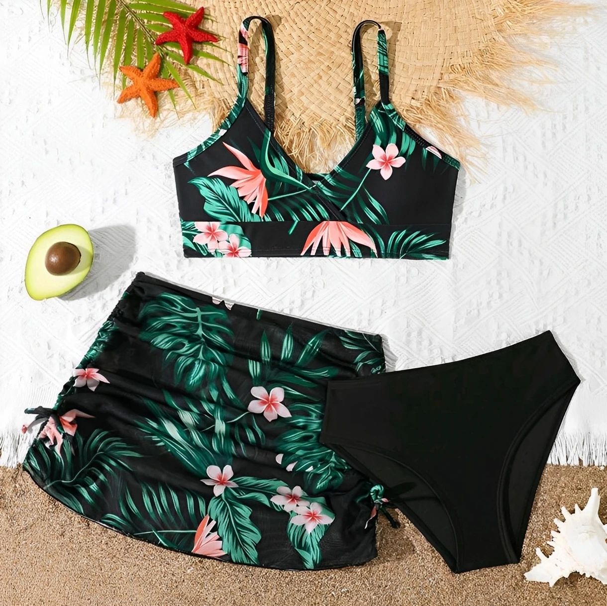 3 Pieces Floral Print Bikini 2026 Girls Swimsuit with Skirt Kids Swimwear Female Bathers Bathing Swimming Swim Suit Beachwear
3 Pieces Floral Print Bikini 2026 Girls Swimsuit with Skirt Kids Swimwear Female Bathers Bathing Swimming Swim Suit Beachwear