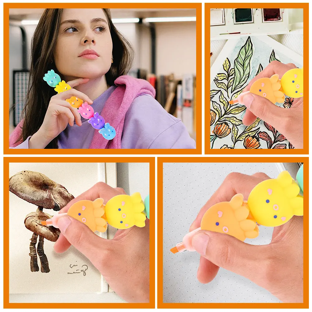 2Pcs Octopus Highlighter Pens Fluorescent Bright Colors Markers for Students Notes School Supplies Highlighter Pen
2Pcs Octopus Highlighter Pens Fluorescent Bright Colors Markers for Students Notes School Supplies Highlighter Pen