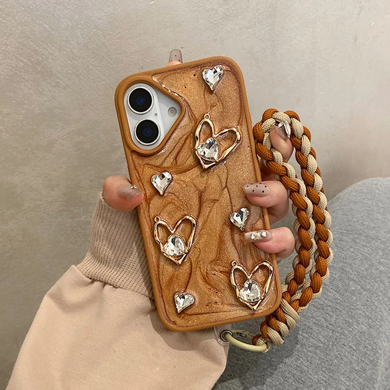 Fashion Plating Rhinestone Love Heart Case For iPhone 16 15 13 14 11 12 Pro Max 16 Plus Vintage Shockproof Phone Back Cover
Fashion Plating Rhinestone Love Heart Case For iPhone 16 15 13 14 11 12 Pro Max 16 Plus Vintage Shockproof Phone Back Cover