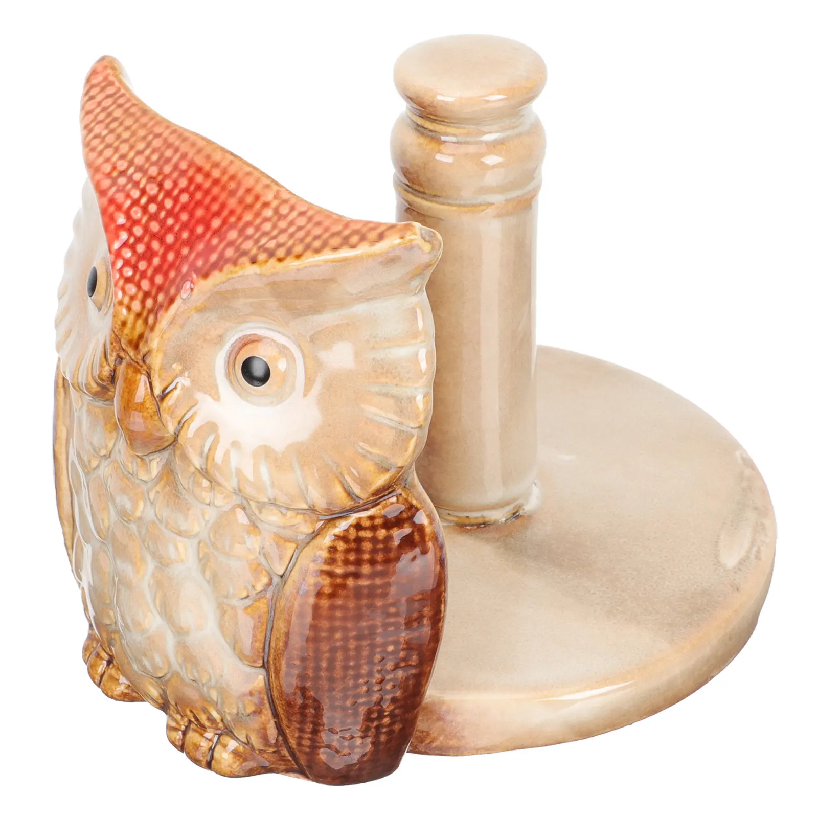 Owl Shaped Ceramic Roll Paper Holder Sturdy Tip-Proof Design for Home Office Hotel Restaurant Modern Decorative Tissue Stand
Owl Shaped Ceramic Roll Paper Holder Sturdy Tip-Proof Design for Home Office Hotel Restaurant Modern Decorative Tissue Stand