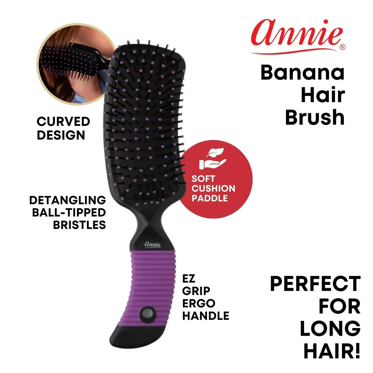 Annie International Styling Banana Hair Brush
Annie International Styling Banana Hair Brush