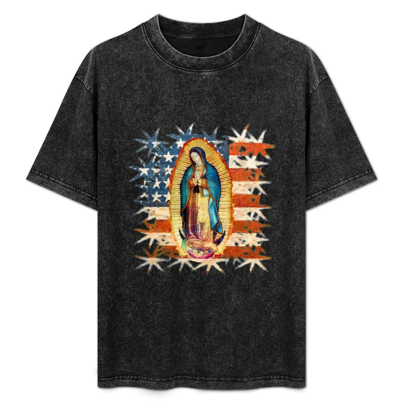 Our Lady of Guadalupe Mexican Virgin Mary USA United States Flag Mexico Catholic T-Shirt Plus Size All Match Tee Shirt
Our Lady of Guadalupe Mexican Virgin Mary USA United States Flag Mexico Catholic T-Shirt Plus Size All Match Tee Shirt