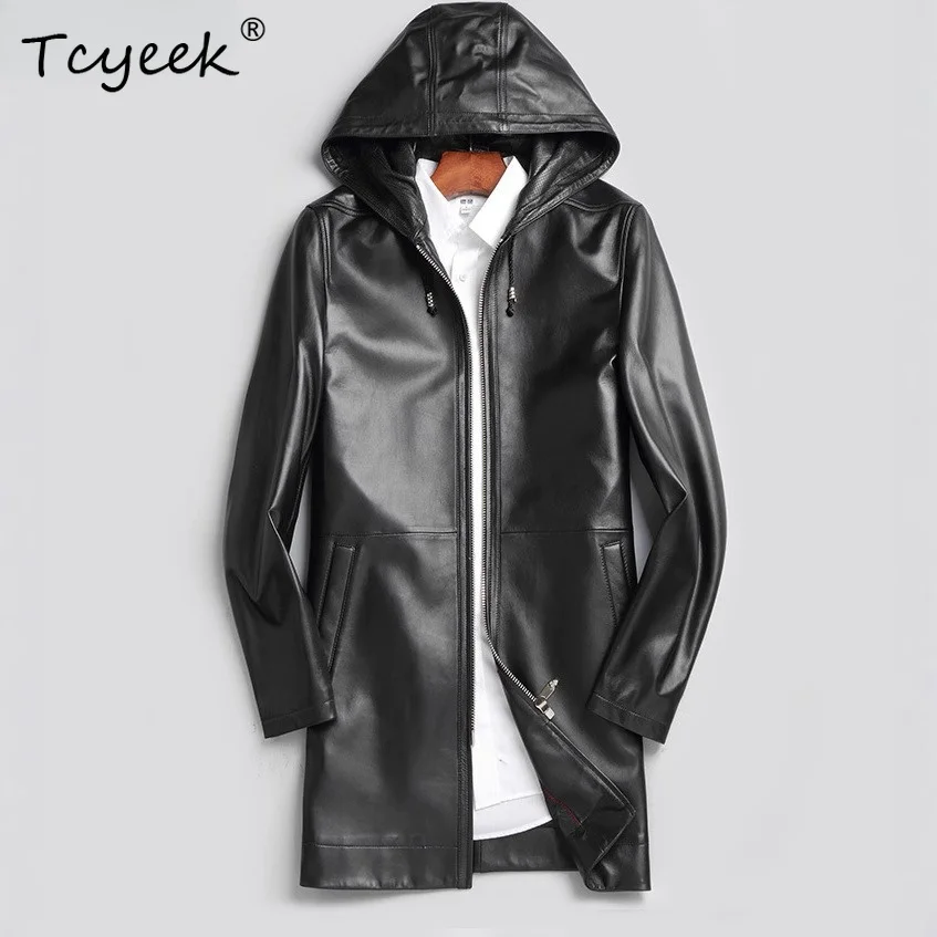 Tcyeek Natural Sheepskin Real Leather Jacket Men Business Hoodie Mens Coats Autumn Clothes Mid-length Trench Coat Jaqueta Couro
Tcyeek Natural Sheepskin Real Leather Jacket Men Business Hoodie Mens Coats Autumn Clothes Mid-length Trench Coat Jaqueta Couro