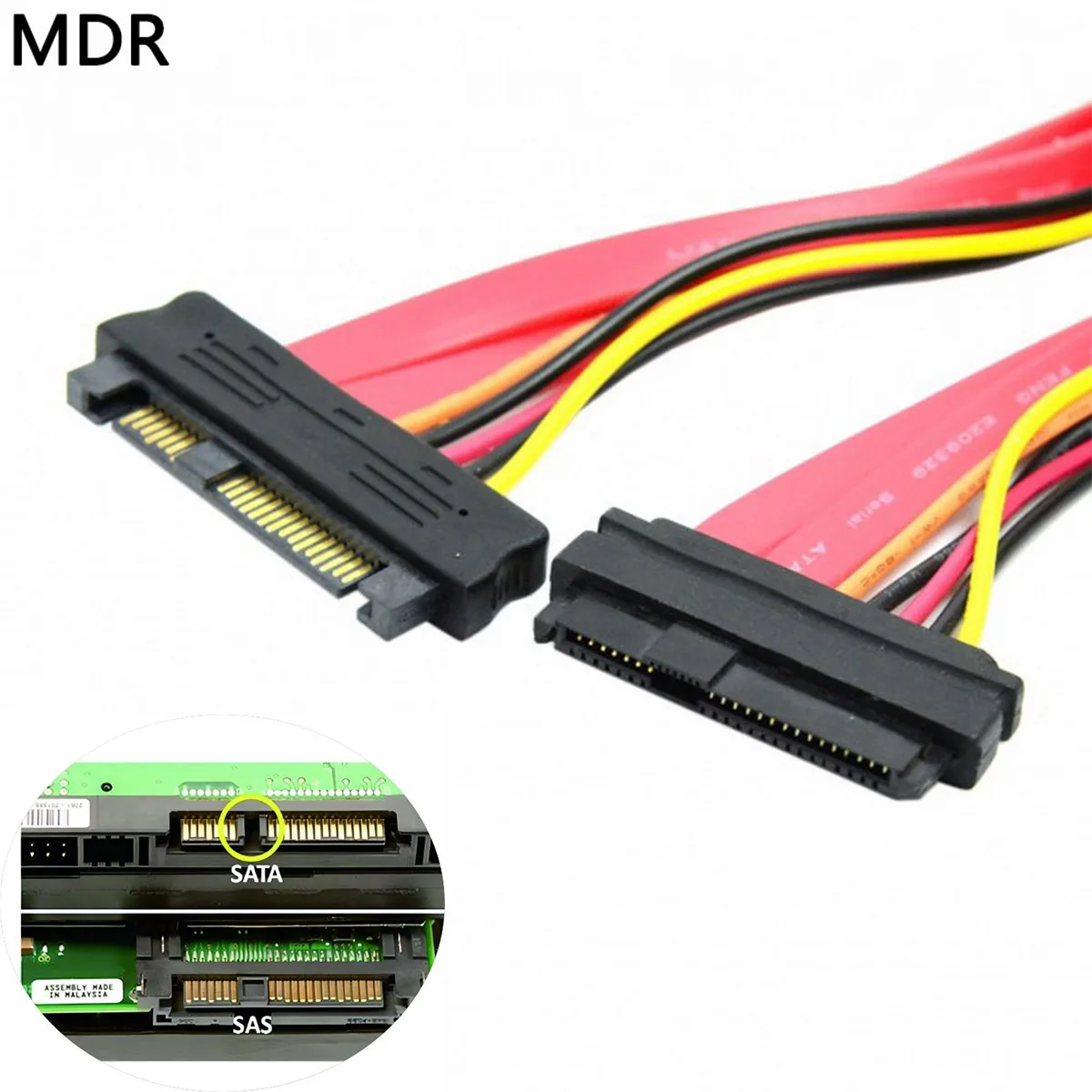 SAS Cable 29Pin Male to Female Extension Cable 0.5m for SAS Hard Disk Drive SSD 12Gbps
SAS Cable 29Pin Male to Female Extension Cable 0.5m for SAS Hard Disk Drive SSD 12Gbps
