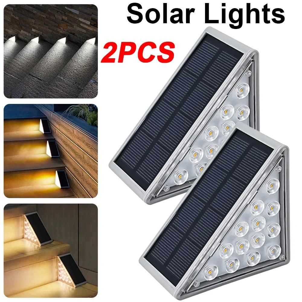 2 шт. солнечных светодиодных светильников с датчиком движения для сада, террасы, лестниц, уличные водонепроницаемые солнечные лампы для ступеней, декоративное освещение для дома и патио
2 шт. солнечных светодиодных светильников с датчиком движения для сада, террасы, лестниц, уличные водонепроницаемые солнечные лампы для ступеней, декоративное освещение для дома и патио