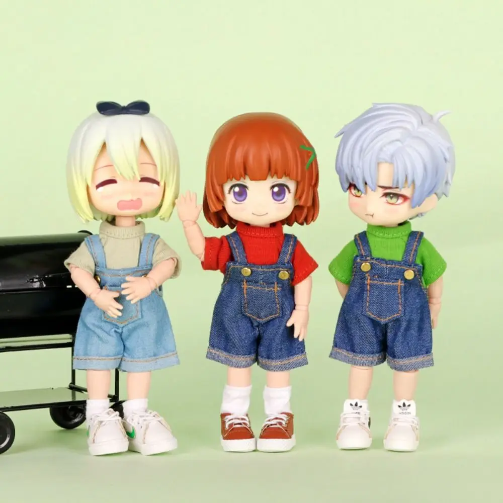 Fashion Short Sleeved Ob11 Doll Clothes Casual Wear Sweatshirt Doll Tops Jeans Dress Up Decoration Doll Suspenders Girl Gift
Fashion Short Sleeved Ob11 Doll Clothes Casual Wear Sweatshirt Doll Tops Jeans Dress Up Decoration Doll Suspenders Girl Gift
