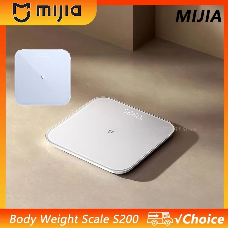 Original Mijia Scale S200 High Precision Sensor Balance Test Weight Report LED Screen Multifunctional Smart Scale Mi home
Original Mijia Scale S200 High Precision Sensor Balance Test Weight Report LED Screen Multifunctional Smart Scale Mi home