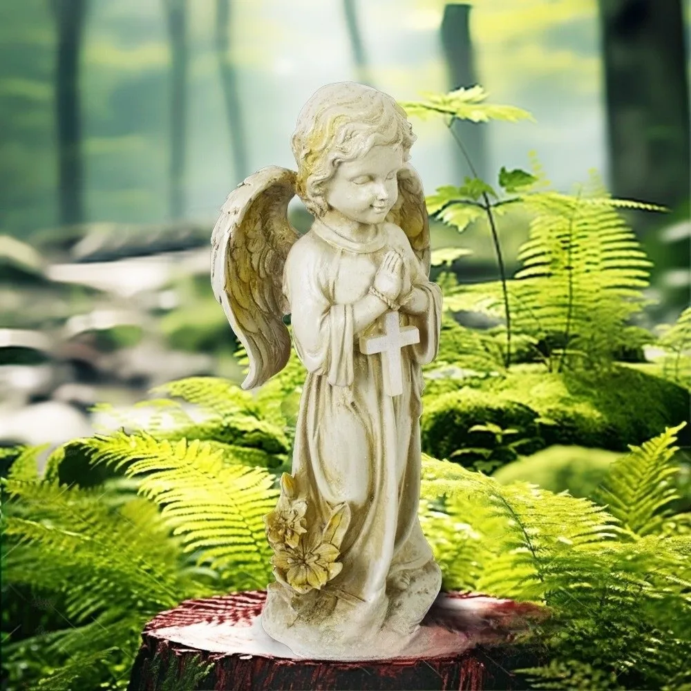 Resin Material Solar Garden Angel Statue Praying Pose Solar Powered Resin Praying Angel Figurine Figurine Style Lawn Ornament
Resin Material Solar Garden Angel Statue Praying Pose Solar Powered Resin Praying Angel Figurine Figurine Style Lawn Ornament