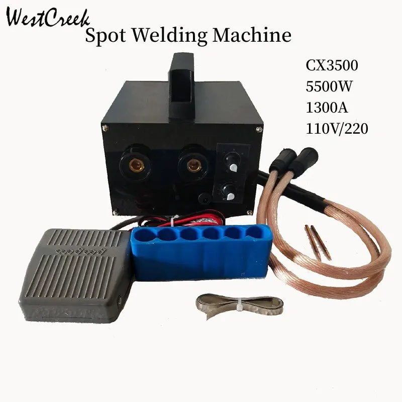 5500w Spot Welding Machine 220v/110v Lithium Battery 18650 Battery Spot Welder DIY Kit 220V Output 1300A CX3500
5500w Spot Welding Machine 220v/110v Lithium Battery 18650 Battery Spot Welder DIY Kit 220V Output 1300A CX3500
