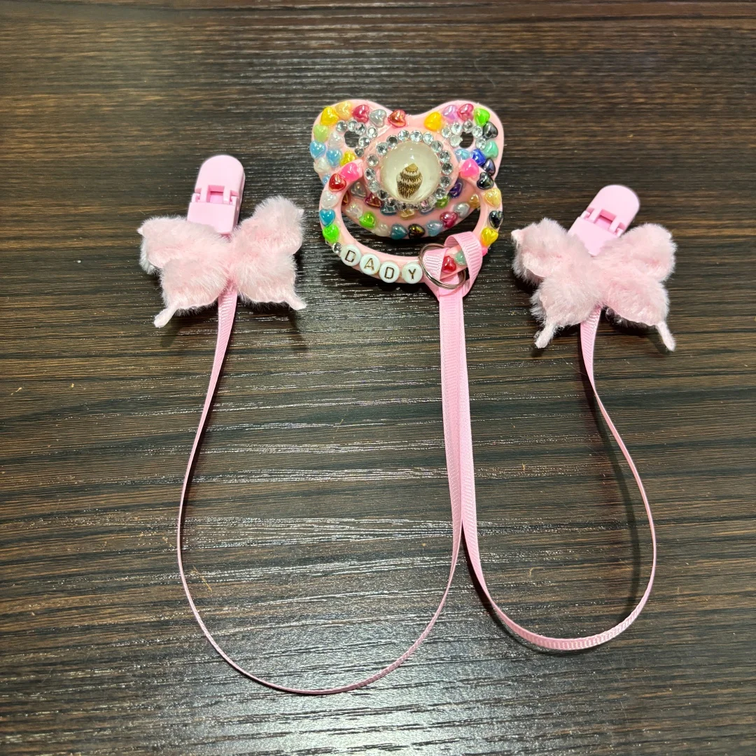 Handmade Adult Pacifier Adult Size Silicone Nipple Sparkling Sequin Patches Anxiety SootherAdult Pacifier Adult Soother
Handmade Adult Pacifier Adult Size Silicone Nipple Sparkling Sequin Patches Anxiety SootherAdult Pacifier Adult Soother