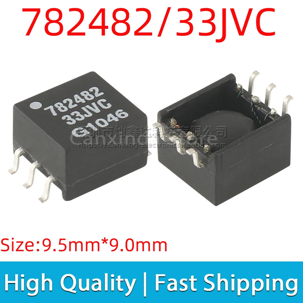 782482/33JVC 782482 33JVC Signal Power Pulse Converter Transformer 1CT:1.33CT 3.3V TO 3.3V 4KV 4000V Isolation Transformer
782482/33JVC 782482 33JVC Signal Power Pulse Converter Transformer 1CT:1.33CT 3.3V TO 3.3V 4KV 4000V Isolation Transformer