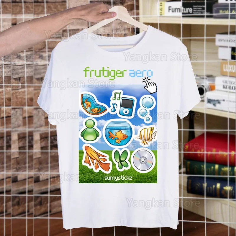 Frutiger Aero T-Shirt Men Unisex Design Men Tee Shirt Homme Summer Tops Short Sleeve Vintage Style
Frutiger Aero T-Shirt Men Unisex Design Men Tee Shirt Homme Summer Tops Short Sleeve Vintage Style