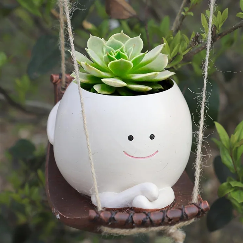 Indoor Plant Hanging Hammock Flower Pot Indoor And Outdoor Swing Flower Pot Cute Resin Surface Flower Pot Durable Easy Install
Indoor Plant Hanging Hammock Flower Pot Indoor And Outdoor Swing Flower Pot Cute Resin Surface Flower Pot Durable Easy Install