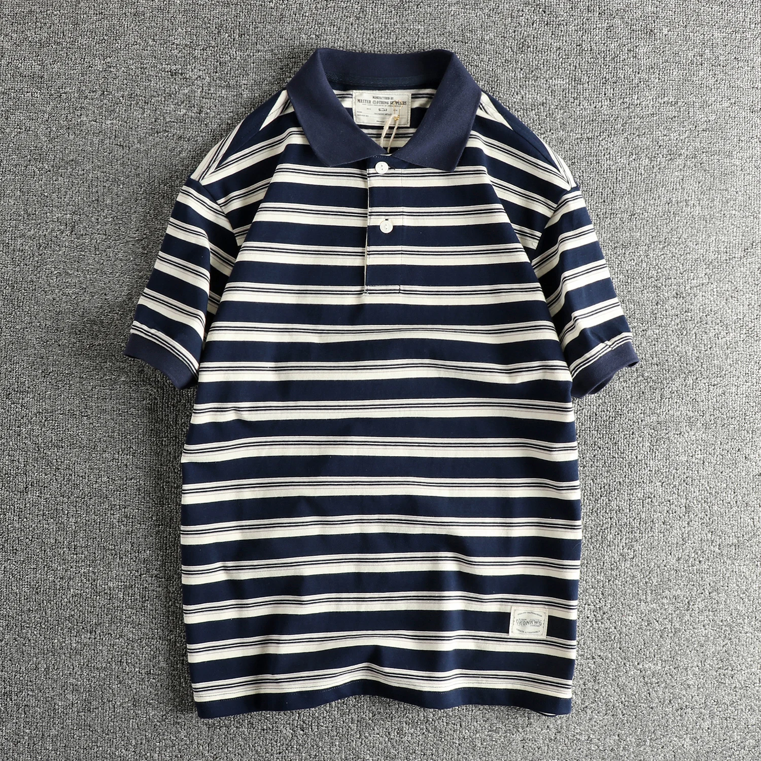 Heavy colored double yarn cotton fabric polo shirt men's temperament trend summer versatile youth lapel short sleeves
Heavy colored double yarn cotton fabric polo shirt men's temperament trend summer versatile youth lapel short sleeves