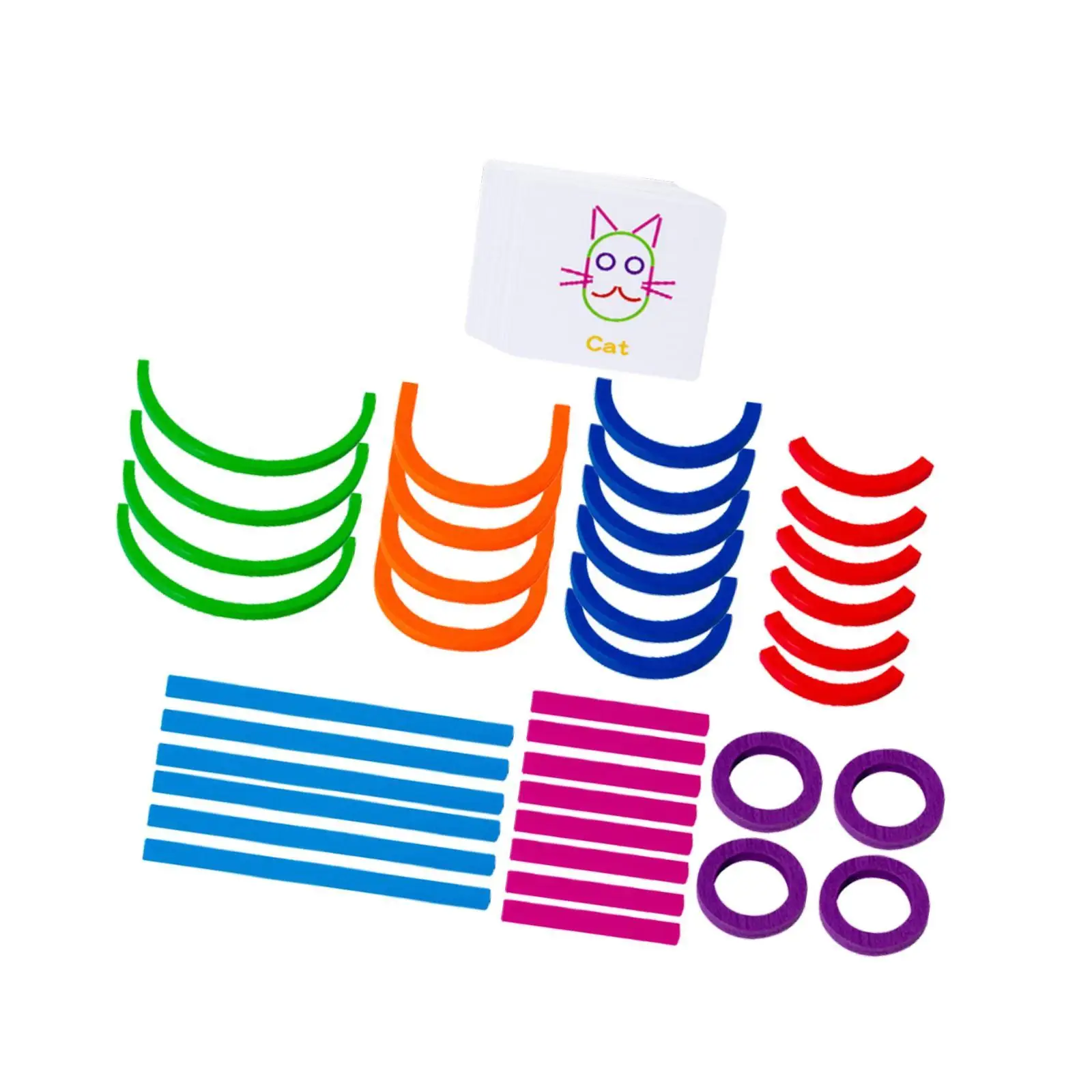 Creative Sticks and Rings Building Toys Gift Development Montessori Toys Wooden Shape Sorting Puzzle Sensory Toy for Kids
Creative Sticks and Rings Building Toys Gift Development Montessori Toys Wooden Shape Sorting Puzzle Sensory Toy for Kids