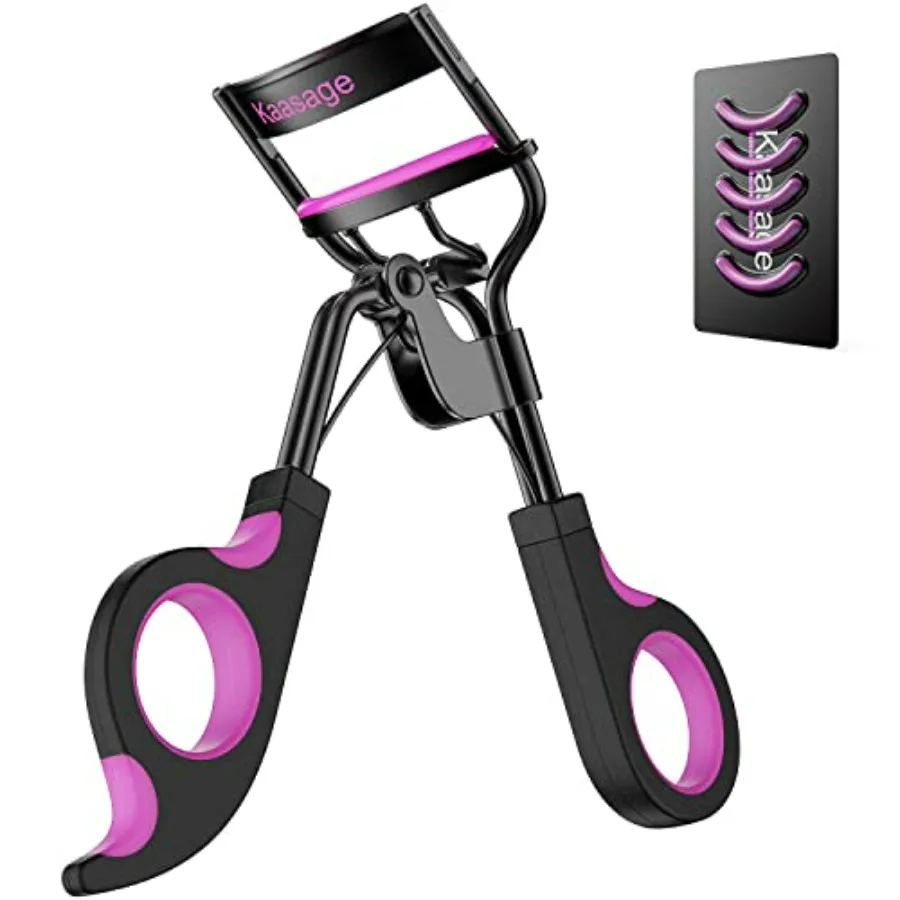 Kaasage Eyelash Curler with Pads, Lash Curler with 5 Extra Silicone Replacement Pads, Achieve Perfect Curls in 5 Seconds
Kaasage Eyelash Curler with Pads, Lash Curler with 5 Extra Silicone Replacement Pads, Achieve Perfect Curls in 5 Seconds