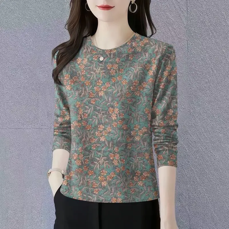 Fashionable round Neck Long Sleeve Printed T-Shirt Women's Maternity Wear plus Size Mommy Style Casual Polyester Fiber Top
Fashionable round Neck Long Sleeve Printed T-Shirt Women's Maternity Wear plus Size Mommy Style Casual Polyester Fiber Top