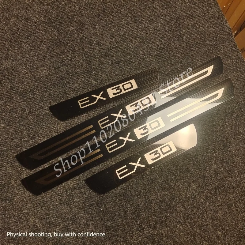 For Volvo EX30 2025-2026 Stainless Sticker Door Sill Scuff Plate Guards Threshold Pedal Trim Car Accessories
For Volvo EX30 2025-2026 Stainless Sticker Door Sill Scuff Plate Guards Threshold Pedal Trim Car Accessories