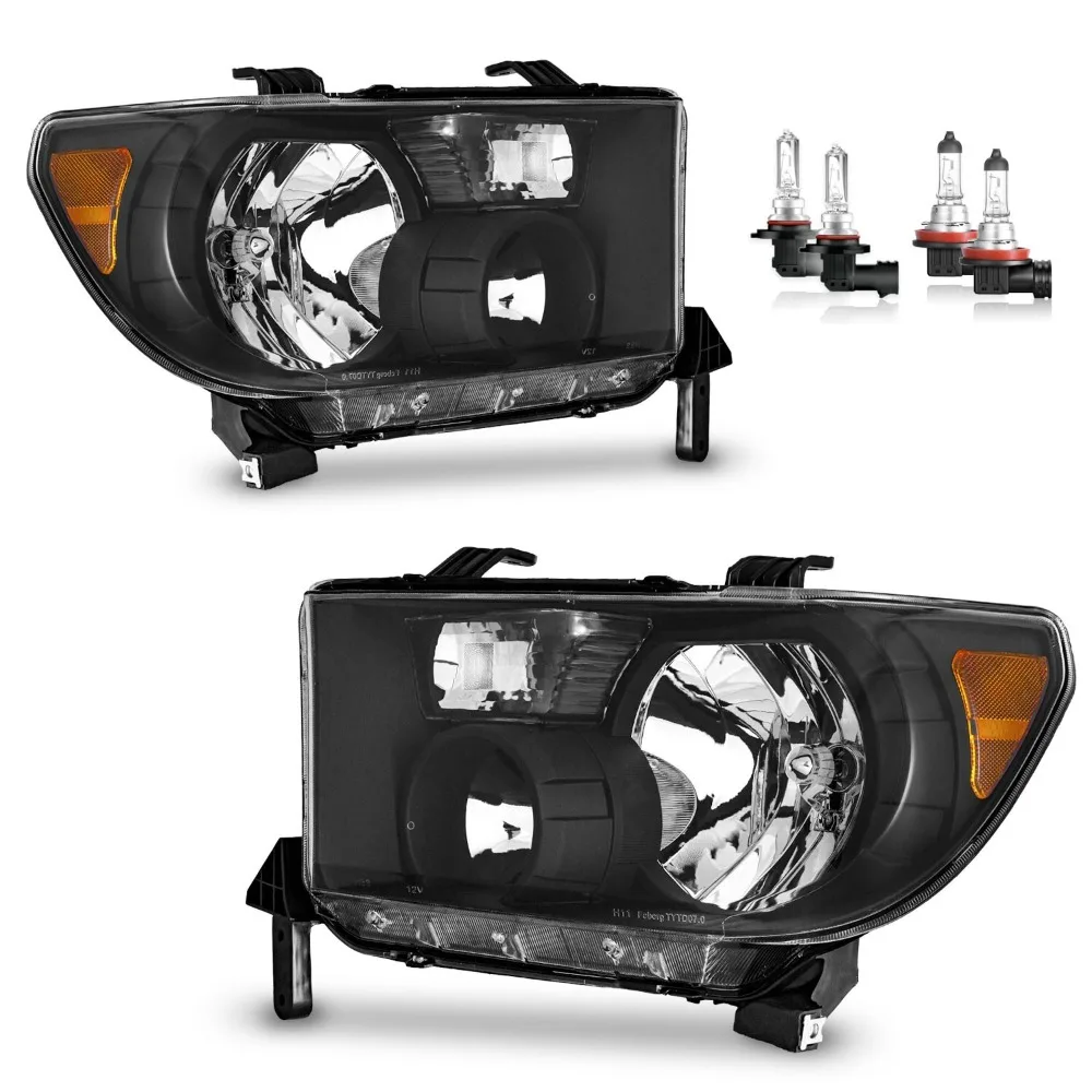 Headlights For 2007-2013 Toyota Tundra 2008-2017 Sequoia with Bulbs LH+RH
Headlights For 2007-2013 Toyota Tundra 2008-2017 Sequoia with Bulbs LH+RH