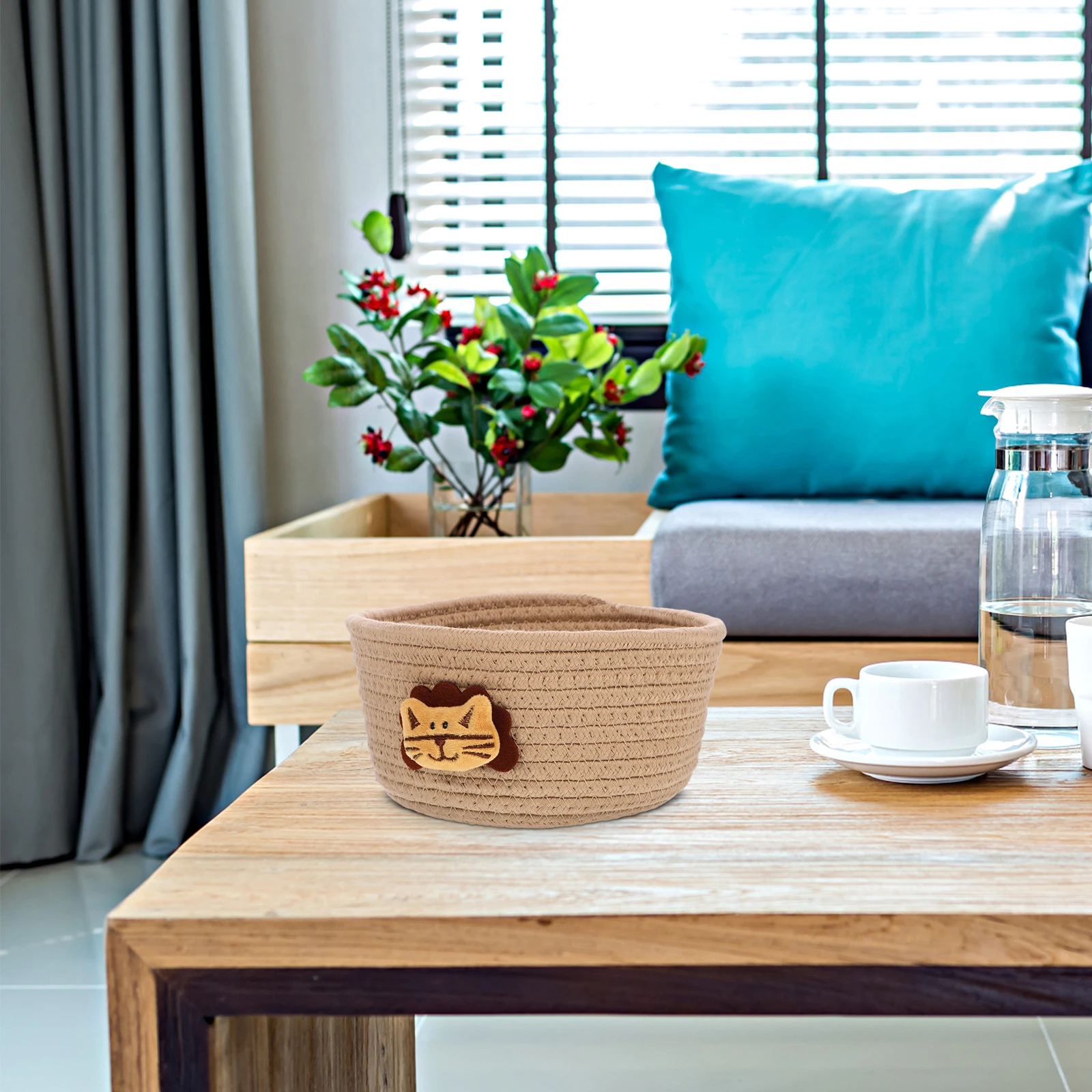 Cotton Rope Storage Basket Woven Desk ganizer Lion Medium Home Supplies Snack Container Bedroom Basket Weaving Storage
Cotton Rope Storage Basket Woven Desk ganizer Lion Medium Home Supplies Snack Container Bedroom Basket Weaving Storage